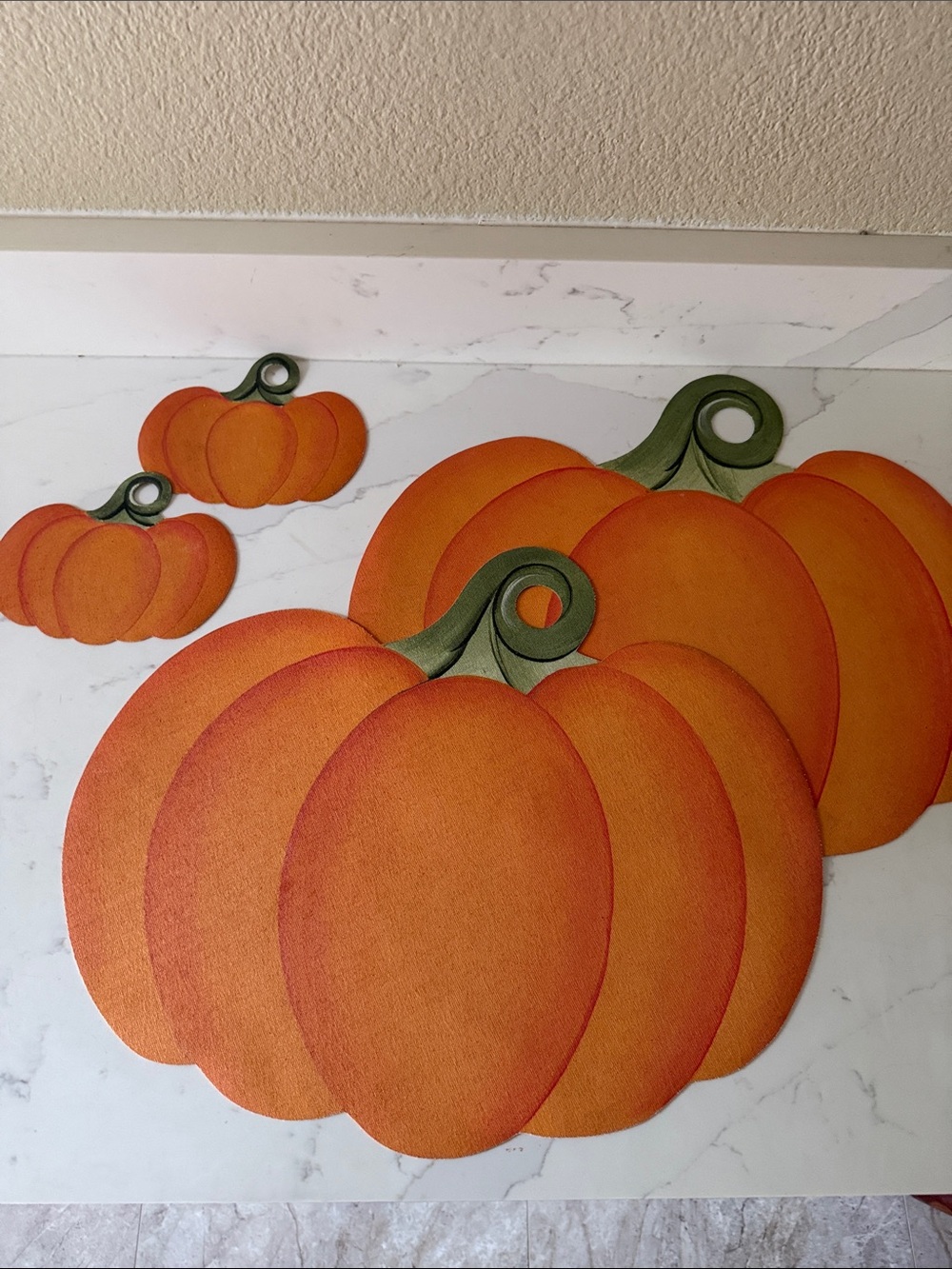Pumpkin Placemats with Coasters Set of 2